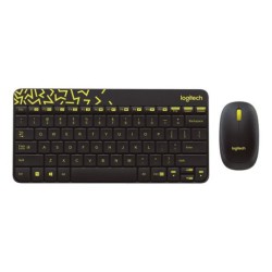 Combo bàn phím chuột không dây Logitech MK240 | 2.4GHz, Compact, màu đen