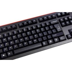 Bàn phím Fuhlen L500S Black/Red | Membrane, 104 phím, USB, chống nước