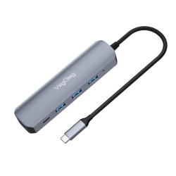 Hub chuyển đổi Type C VEGGIEG V-TC05H | 5 in 1