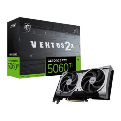 Card màn hình NVIDIA GeForce RTX 5060 Ti MSI VENTUS 2X PLUS OC | 16GB GDDR7, 4608 CUDA, 600W Card màn hình NVIDIA GeForce RTX 5060 Ti MSI VENTUS 2X PLUS OC | 16GB GDDR7, 4608 CUDA, 600W