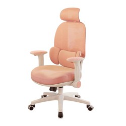 Ghế công thái học MANSON E3 Lite | Hồng, 100kg, Chân xoay, Lưng lưới