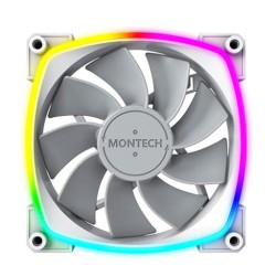 Quạt tản nhiệt PC Montech RX 120 PWM | Fan lẻ 120mm, ARGB, Trắng Quạt tản nhiệt PC Montech RX 120 PWM | Fan lẻ 120mm, ARGB, Trắng