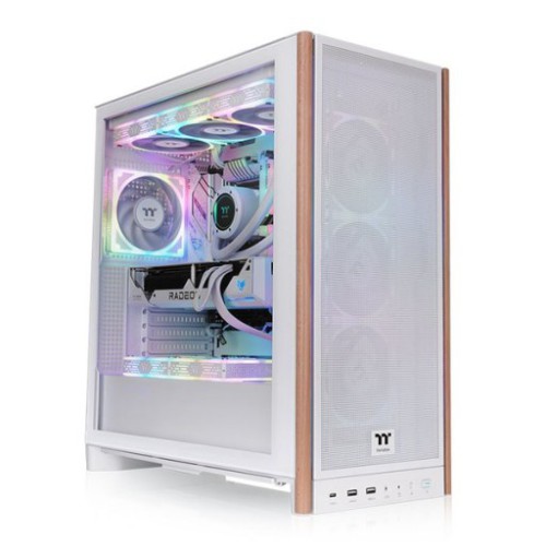 Thùng máy Thermaltake S370 WS Mid Tower (CA-11J-00M6WN-00) | Mid Tower, Sẵn 4 Fan không Led, Trắng