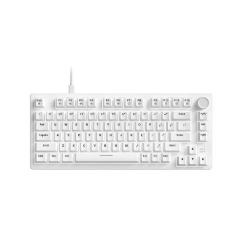 Bàn phím cơ DareU EK75 Full White | 75%, 80 phím, Dream Linear, LED trắng, USB-C
