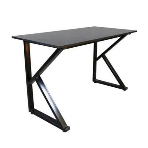 Bàn Gaming Chữ K 1m4 | Thép, Mặt bàn P1PB, Khung đen / Mặt đen