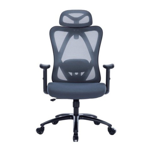 Ghế công thái học WARRIOR Hero WEC501 Plus | Xám, 120kg, Chân xoay, Lưng lưới