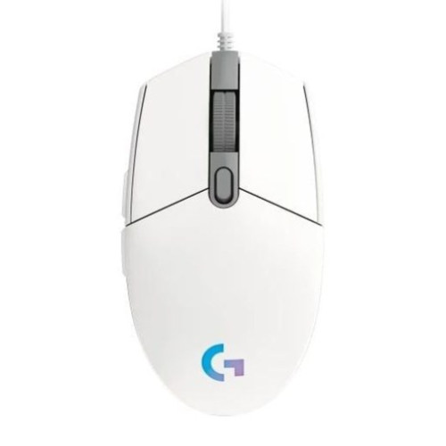 Chuột gaming Logitech G102 Gen II Lightsync | Có dây, 8000 DPI, 85g, RGB, Trắng