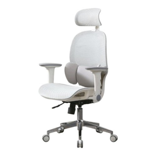 Ghế công thái học OEM E3 Lite | Xám, 150kg, Chân xoay, Lưng lưới