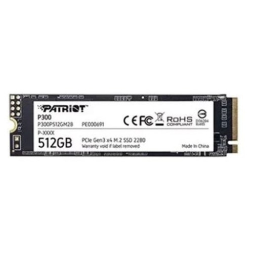 Ổ cứng SSD Patriot P300 512GB | PCIe Gen3 x4 NVMe, M.2 2280 (P300P512GM28)