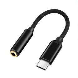 Cáp chuyển Type C (M) sang 3.5mm (F) Veggieg V-S103, 0.15m
