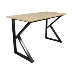 Bàn Gaming chữ K 1m4 | Khung đen, mặt vân gỗ