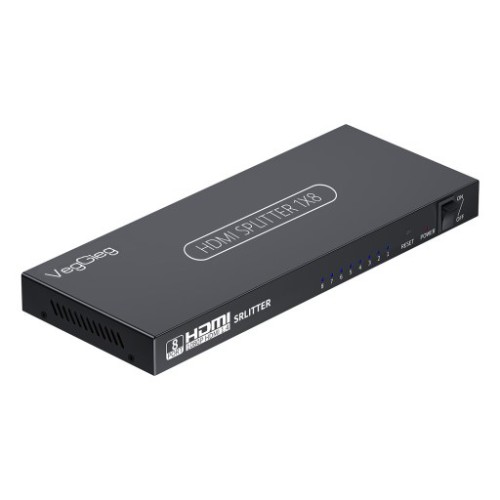 Bộ chia HDMI VEGGIEG VHD08 | Chia ra 8 cổng