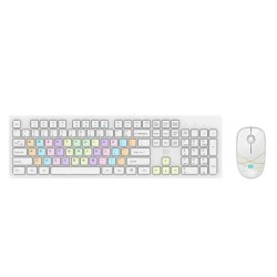 Combo phím chuột giả cơ gaming FD G9500P | Có dây, Fullsize, Membrane, RGB Rainbow, White