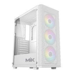 Thùng máy MIK Aion White | Kèm sẵn 3 Fan ARGB