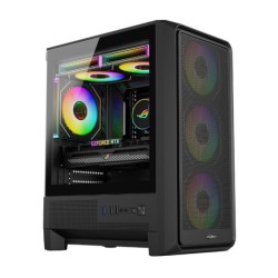 Thùng máy MIK H2 Gaming | M-ATX/ITX, Kính cường lực, Đen