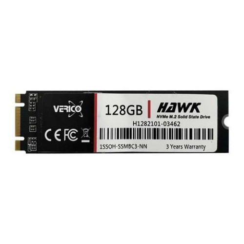Ổ cứng SSD Verico Hawk 128GB | PCIe Gen3 x2 NVMe, M.2 2280 (1SSOH-SSMBC3-NN)