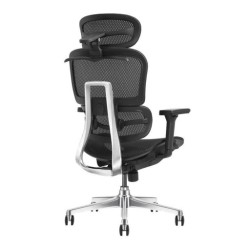 Ghế công thái học MANSON Atum | Đen, 120kg, Chân xoay, Lưng lưới