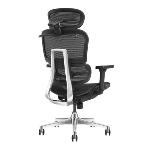 Ghế công thái học MANSON Atum | Đen, 120kg, Chân xoay, Lưng lưới