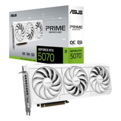 Card màn hình NVIDIA GeForce RTX 5070 ASUS Prime White OC | 12GB GDDR7, 6144 CUDA, 650W Card màn hình NVIDIA GeForce RTX 5070 ASUS Prime White OC | 12GB GDDR7, 6144 CUDA, 650W