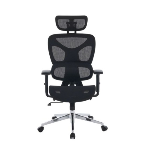 Ghế công thái học E-DRA EEC229 | Full lưới, Chân kim loại, Đen, 15.6kg