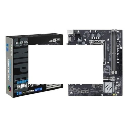 Mainboard Unika H610M.666 DDR4 | LGA 1700, mATX, 2 khe RAM