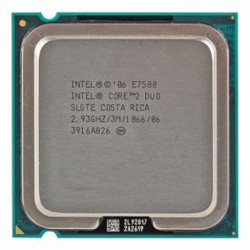CPU Intel Core 2 Duo E7500 (QSD, Tray, No Box) | LGA775, Dual-Core, Không kèm fan