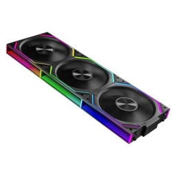 Quạt tản nhiệt PC Leopard V2RS | Kit 3 fan 120mm, ARGB, Gió ngược, Đen