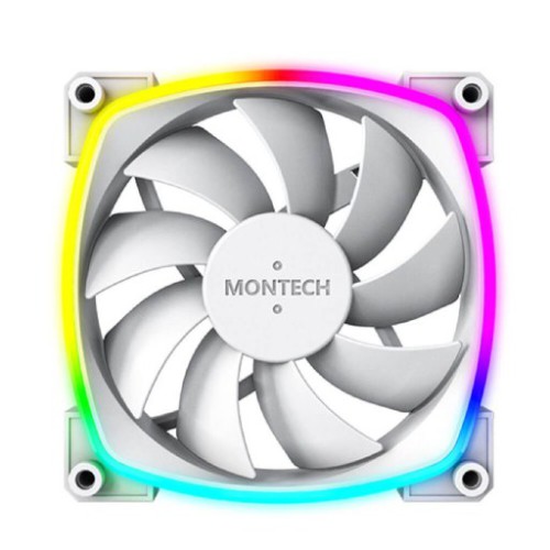 Quạt tản nhiệt PC Montech AX120 PWM | Fan lẻ 120mm, ARGB, Trắng