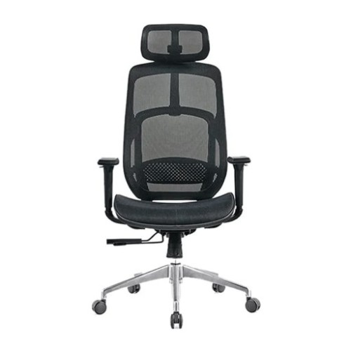 Ghế công thái học HYPERWORK Airy | Đen, 120kg, Chân xoay, Lưng lưới