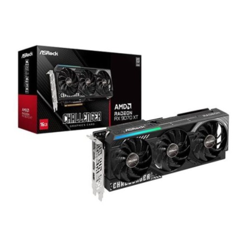 Card màn hình (AMD) ASRock RX 9070 XT Challenger 16GB OC | 16GB GDDR6, OC Edition