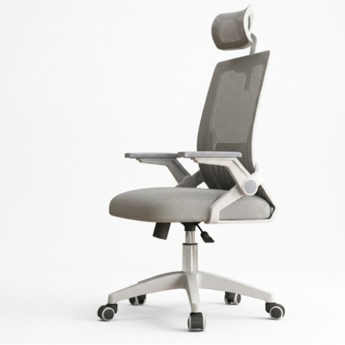 Ghế Văn Phòng Manson Ergonomic | Màu Xám, Công thái học, Tay Gập