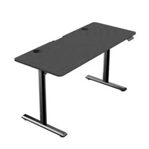 Bàn Gaming Nâng hạ WARRIOR Paladin WGT605 1m4 | Thép, Mặt bàn P1PB, Black