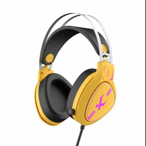 Tai nghe Gaming Xiberia V30 | Có dây (USB), Overear, RGB, Vàng