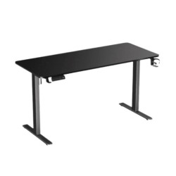 Bàn nâng hạ Manson SmartDesk 1m4 | Khung đen, Mặt đen