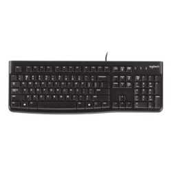 Bàn phím văn phòng Logitech K120 | Membrane, Full-size, USB, màu đen
