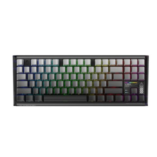 Bàn phím cơ gaming Machenike K600E B87W | 3 Mode, TKL, Linear Switch, RGB, PrintedGrey