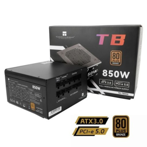 Nguồn máy tính Thermalright Tb-850 80 Plus bronze | Atxb.0 Pcie5.0, Full Module, Đen