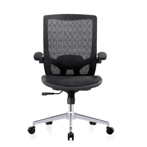 Ghế công thái học E DRA EEC217 | Đen, 120kg, Chân xoay, Lưng lưới
