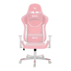 Ghế gaming CENTAUR Devil | Hồng, 120kg, Chân xoay, Da PU