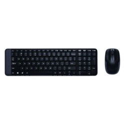 Combo bàn phím chuột không dây Logitech MK220 | 2.4GHz, màu đen