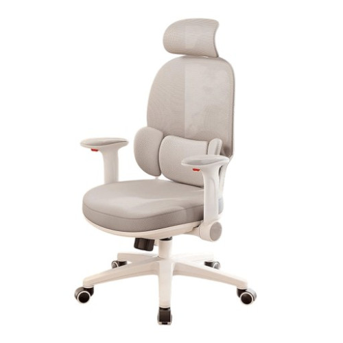 Ghế công thái học MANSON E3 Lite | Xám, 100kg, Chân xoay, Lưng lưới