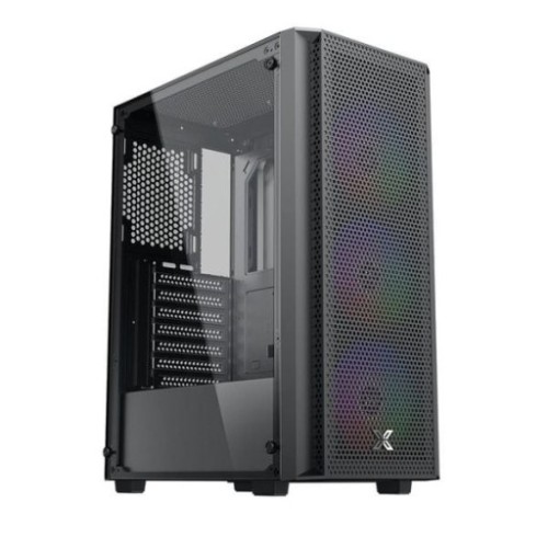 Thùng máy Xigmatek Bezon 3F (EN90649) F-ATX | Kèm sẵn 3 Fan, Đen