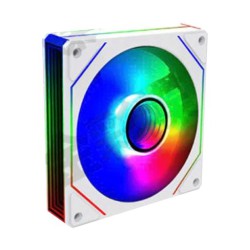 Quạt tản nhiệt PC Leopard S1 | Fan lẻ 120mm, ARGB, Gió ngược, Trắng