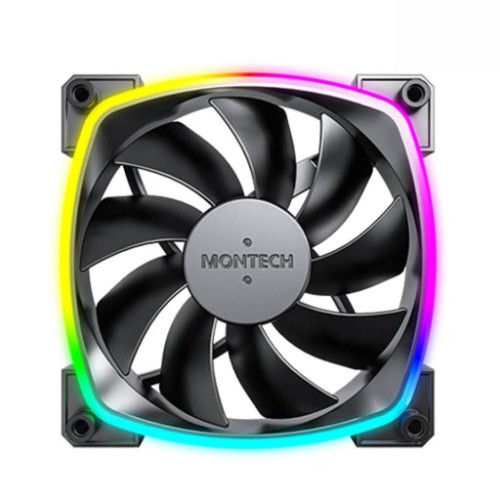 Quạt tản nhiệt PC Montech AX 120 PWM | Fan lẻ 120mm, ARGB, Đen