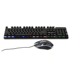 Combo bàn phím và chuột Shipadoo D500 | USB có dây, 104 phím, LED Rainbow, chuột 1000 DPI