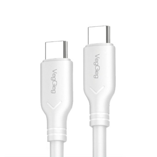 Cáp sạc nhanh Veggieg V-M001C 60W | USB C sang C, 1.2m