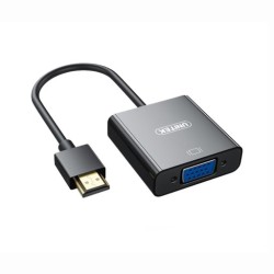 Cáp Chuyển HDMI (M) To VGA (F) Unitek V128BBK Kèm Audio (âm thanh)