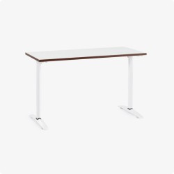 Bàn văn phòng HYPERWORK Core Desk 1m2 | Thép, Mặt bàn P1PB, Khung trắng / Mặt trắng