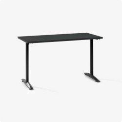 Bàn văn phòng HYPERWORK Core Desk 1m4 | Thép, Mặt bàn P1PB, Khung đen / Mặt đen