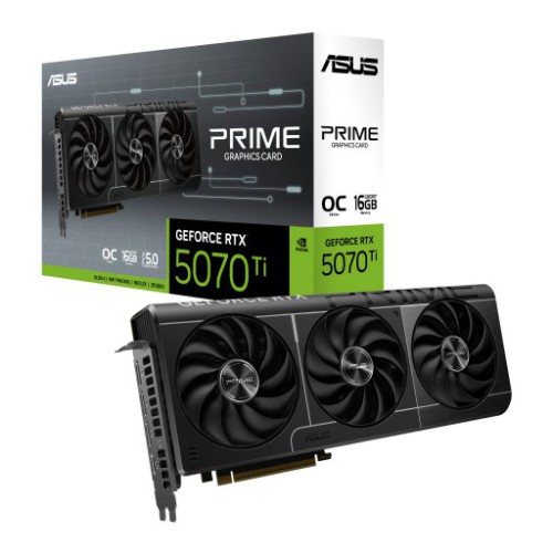 Card màn hình NVIDIA GeForce RTX 5070 Ti ASUS PRIME OC | 16GB GDDR7, 8960 CUDA, 750W